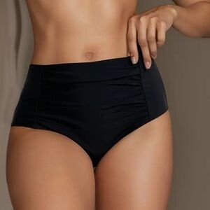 NWT Black High Rise Bikini Bottom Sz XL